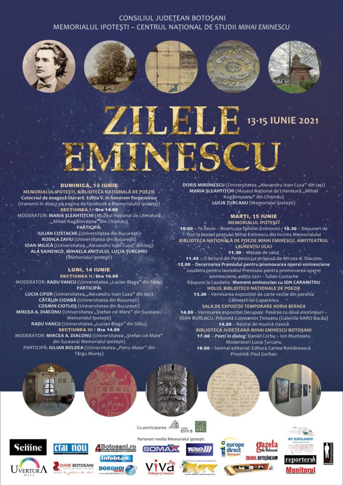 Zilele Eminescu la Memorialul Ipoteşti. Bună Dimineaţa cu Adina Şuhan (14.06.2021)