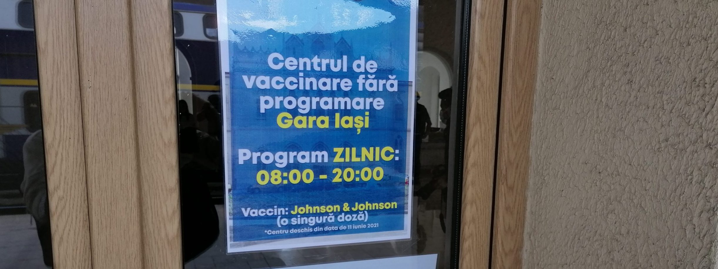 (AUDIO) La Gara Iași funcționează un centru de vaccinare anti-covid fără programare