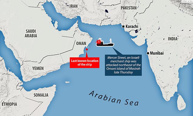 Un român membru al echipajului petrolierului Mercer Street, ucis într-un atac asupra navei în Marea Arabiei