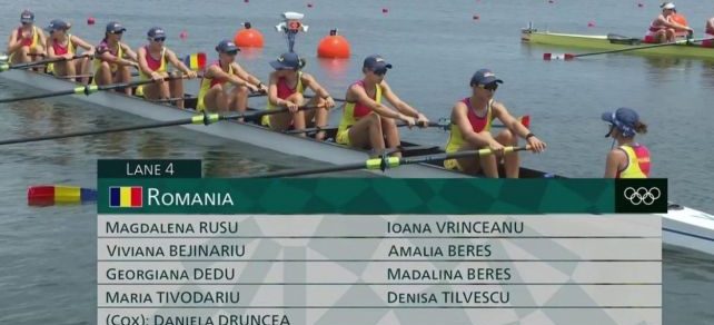 România nu câștigă finala feminină la canotaj 8+1