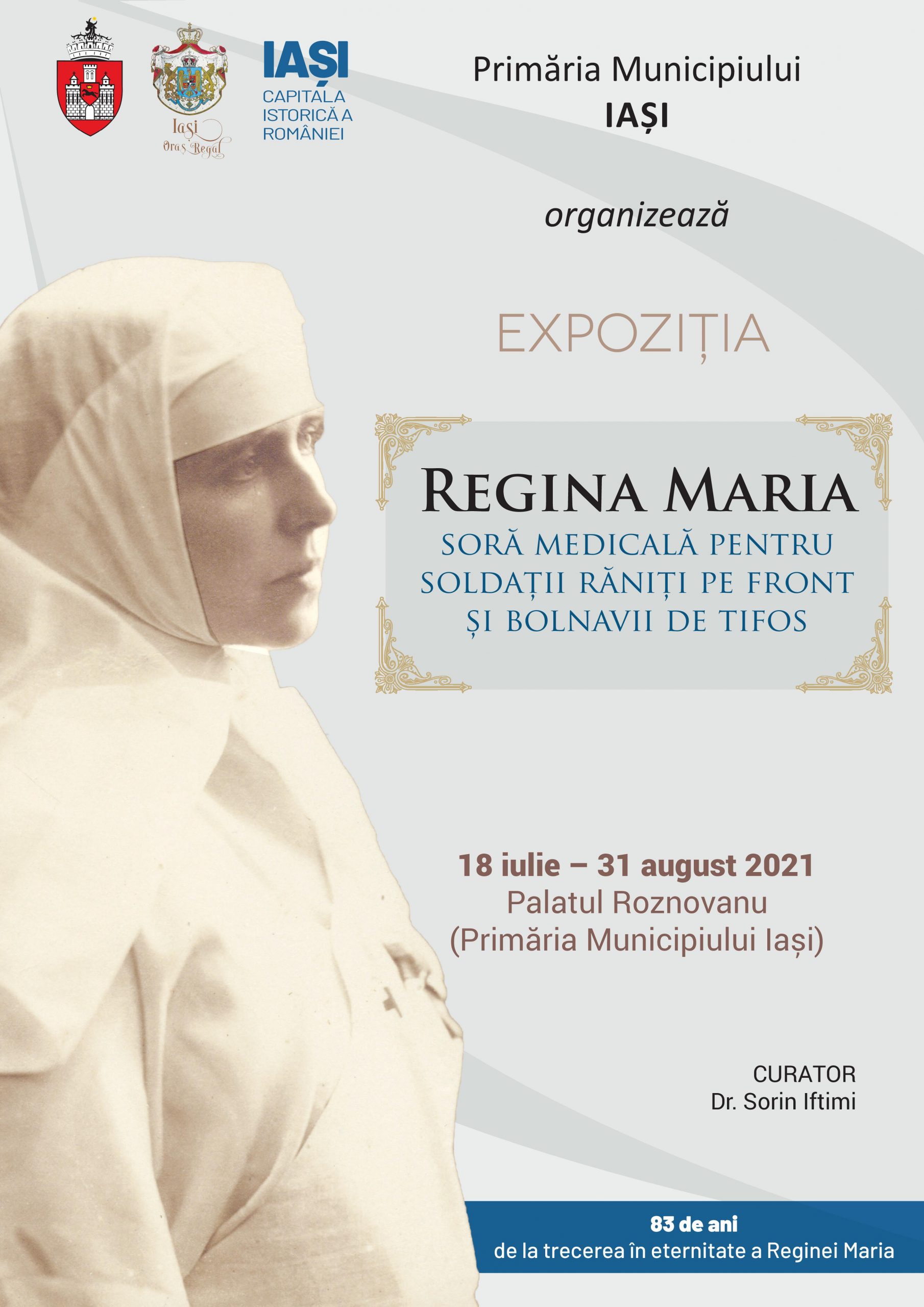 Expoziție dedicată Reginei Maria la Palatul Roznovanu din Iaşi