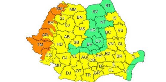 Avertizare meteo: COD GALBEN de CANICULĂ, până joi