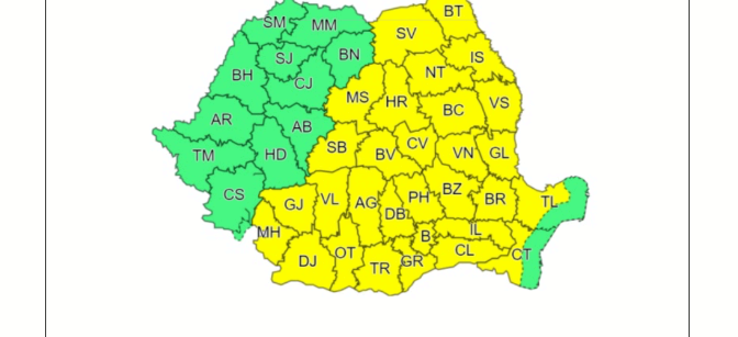 Meteorologii au actualizat și prelungit codul galben de caniculă