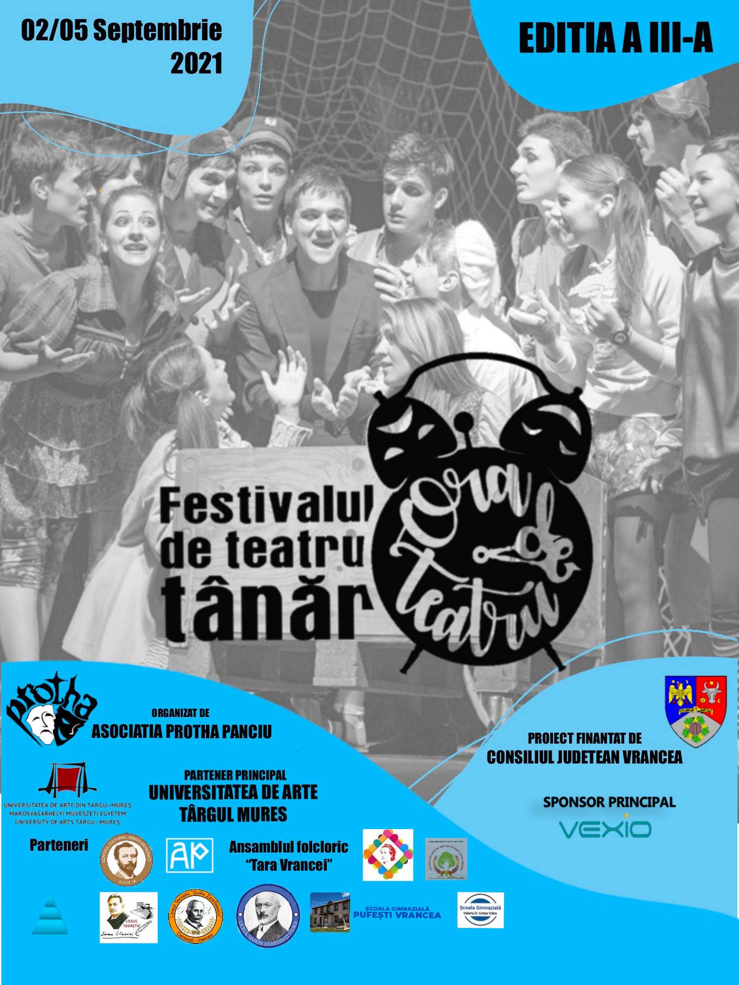 Vrancea: Festivalul de Teatru Tânăr ‘Ora de Teatru’ se va desfăşura în şase localităţi din judeţ