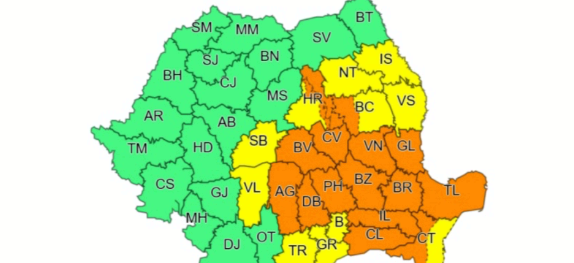 ANM: Noi alerte de furtuni puternice