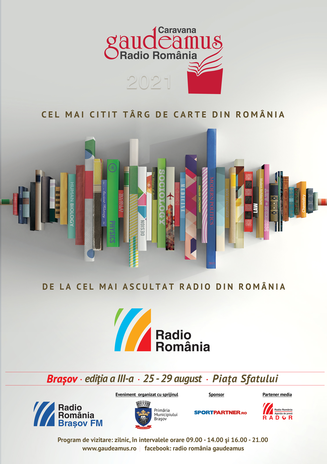 Gaudeamus Radio România, ediția Brașov 2021, 25 – 29 august