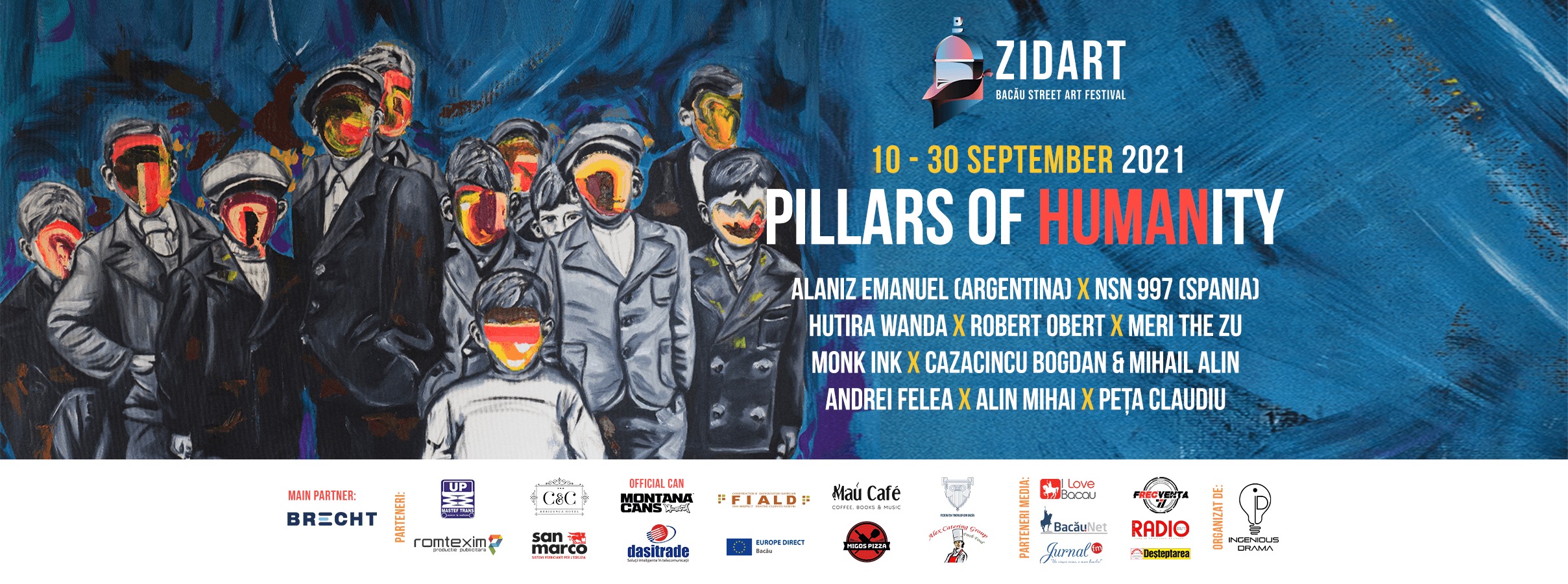 ZidArt – Street Art Festival la Bacău. Bună Dimineaţa cu Adina Şuhan (07.09.2021)