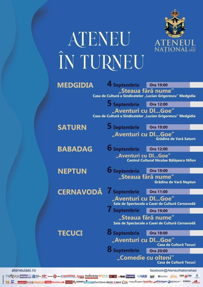 Ateneul Naţional din Iaşi în turneu pe litoral (program)