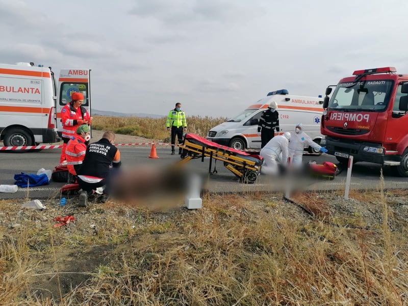 (FOTO) Suceava: Trei morţi şi un rănit grav într-un accident pe şoseaua de centură, la Rădăuţi