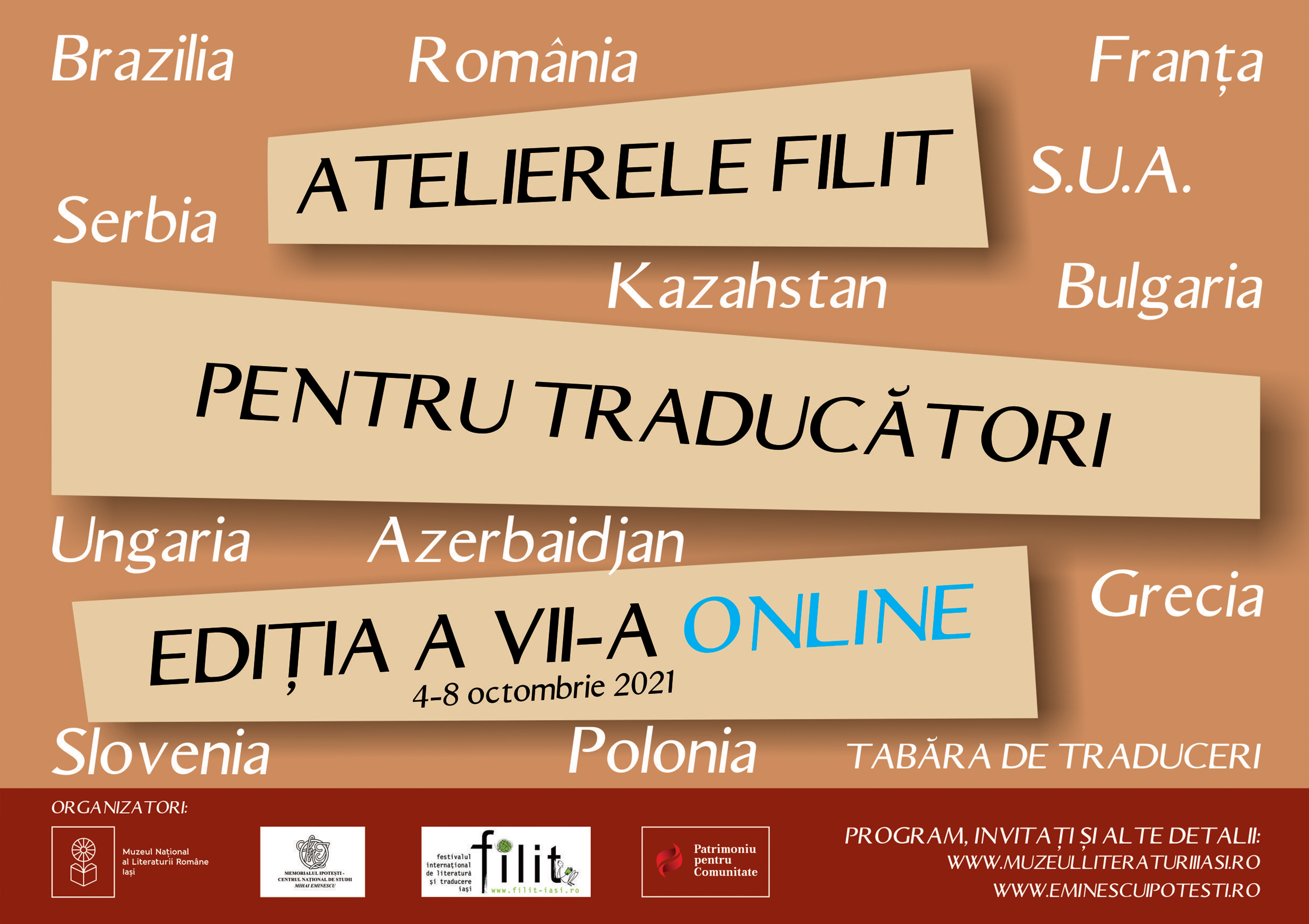 Invitaţi din 12 ţări la „Atelierele FILIT pentru traducători”