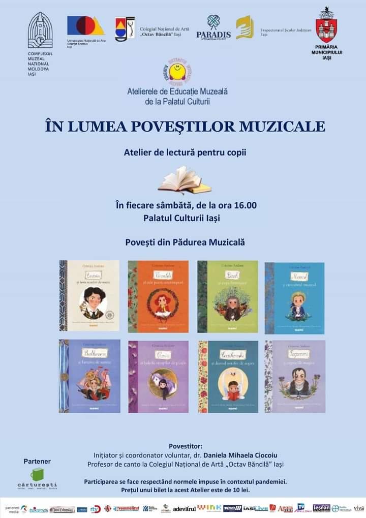 Atelierele „În lumea poveștilor muzicale” revin în Sala „Ștefan Procopiu”