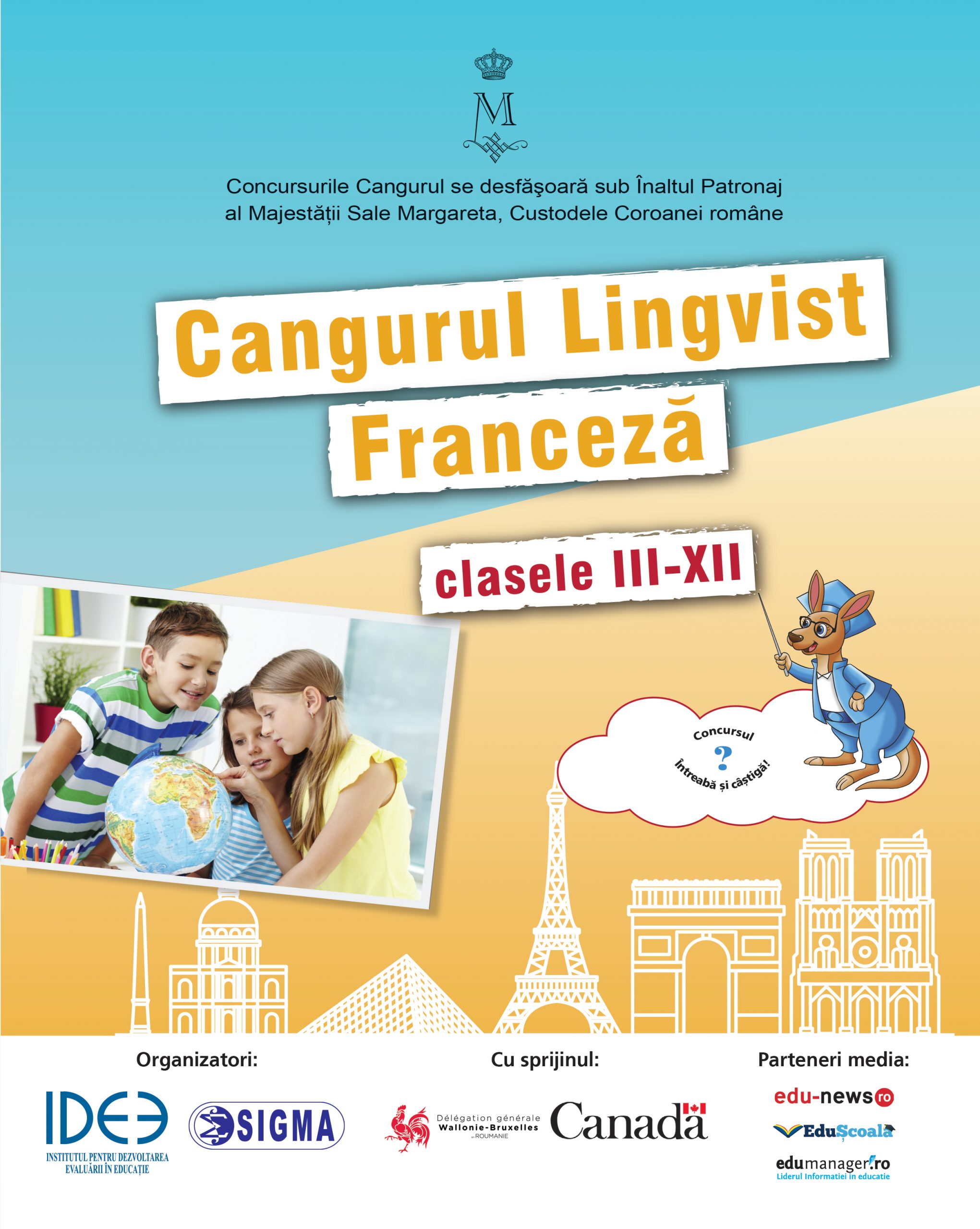 Jocul-concurs Cangurul Lingvist-Franceză debuteaza pe 17 decembrie 2021