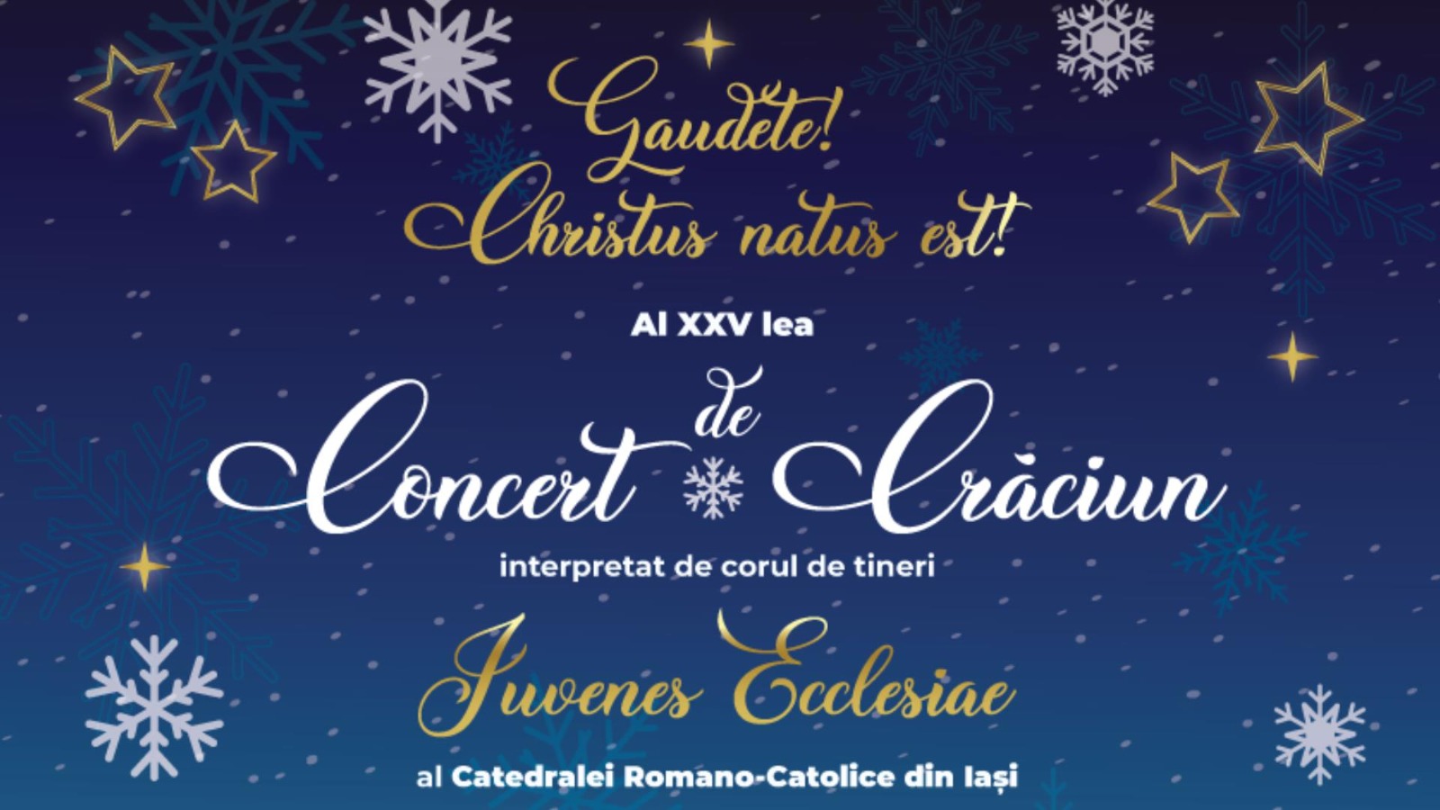 Al XXV-lea Concert de Crăciun al corului de tineri „Juvenes Ecclesiae” al Catedralei Catolice din Iaşi