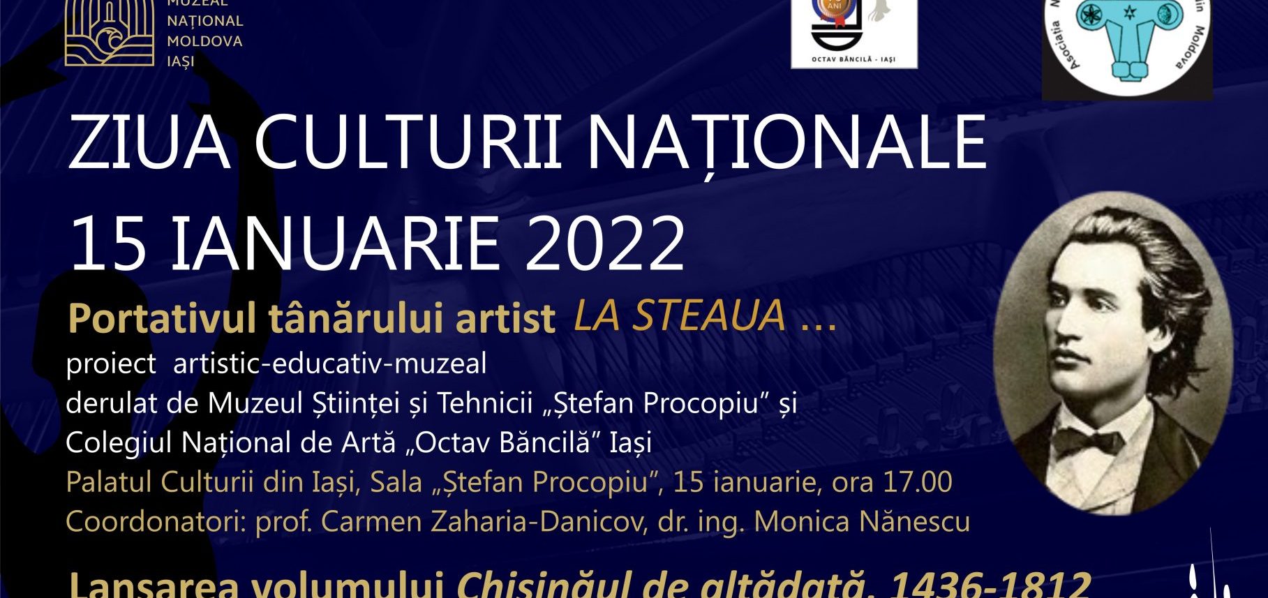 IAȘI: Ziua Culturii Naționale. 172 de ani de la nașterea lui Mihai Eminescu