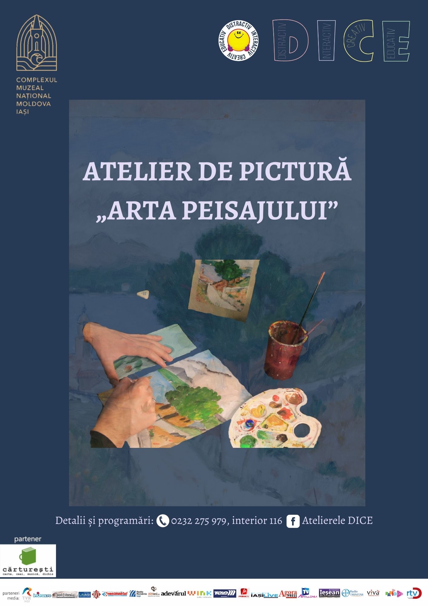 Atelierul de pictură „Arta peisajului” la Palatul Culturii din Iași