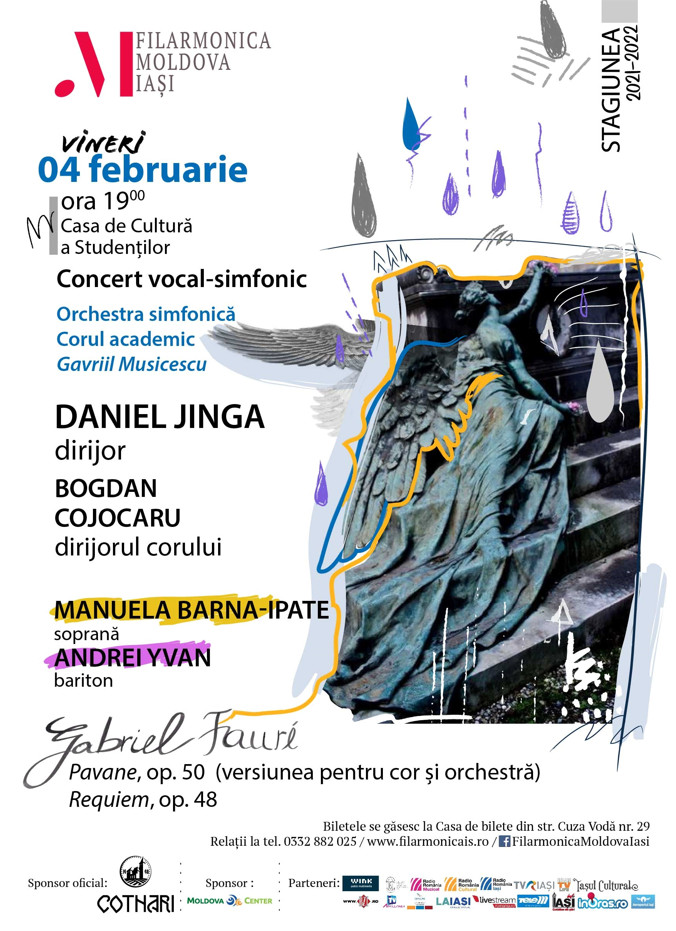 4 februarie, Iași: Daniel Jinga, director interimar al Operei din București, în concert cu Filarmonica Moldova