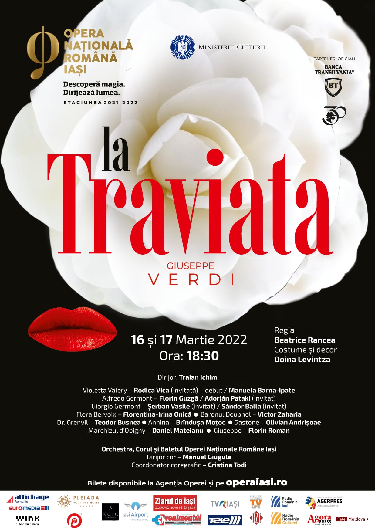 Soprana Rodica Vică revine pe scena Operei Naţionale Române din Iaşi pentru un debut extraordinar în ‘La Traviata’ de Giuseppe Verdi