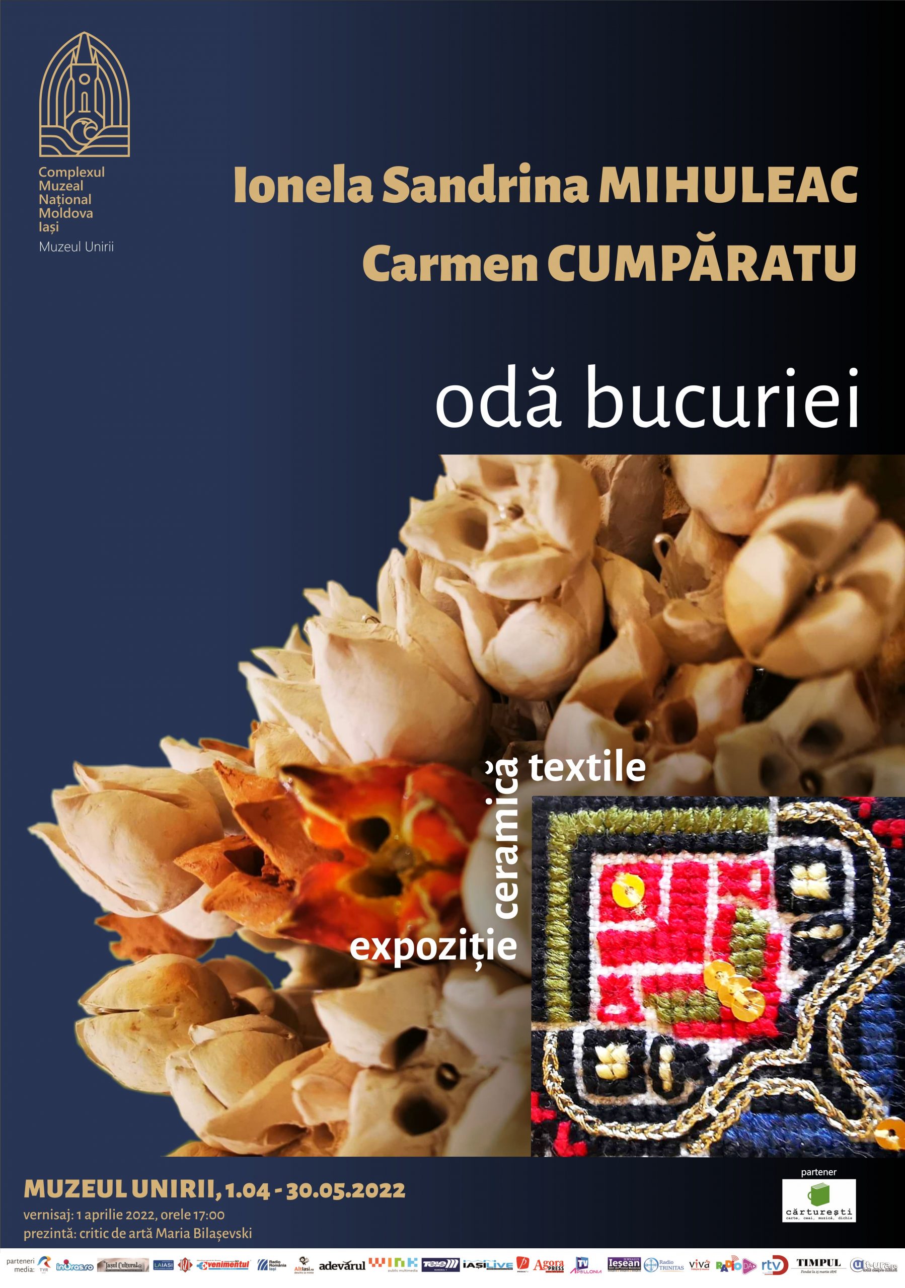 Expoziția de ceramică și textile „Odă bucuriei”