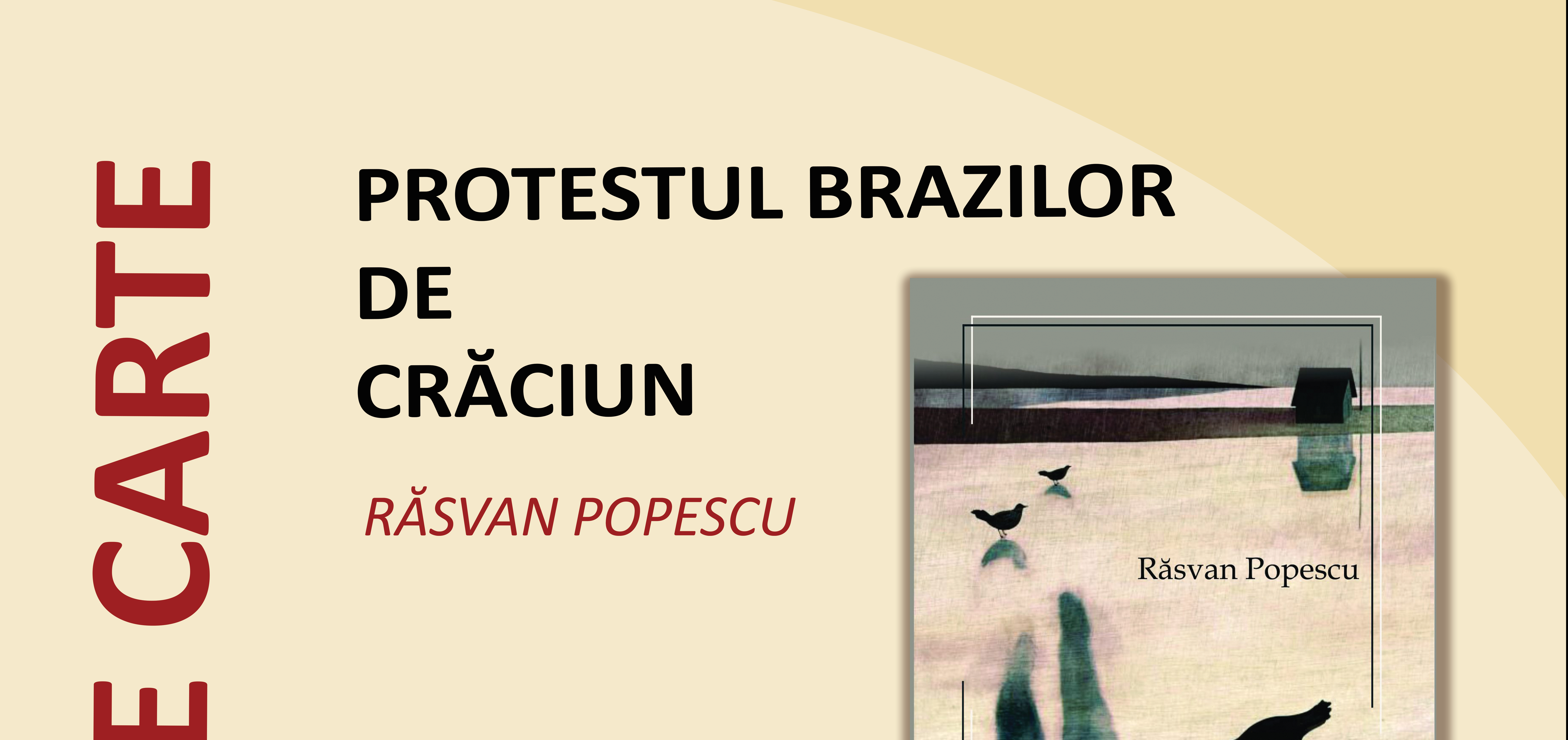 Iași: Prezentarea volumului de poezii „Protestul brazilor de Crăciun “