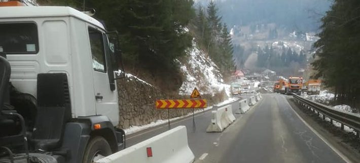 DRDP Iași anunță lucrări de consolidare pe DN 12B în afara localității Târgu Ocna, județul Bacău