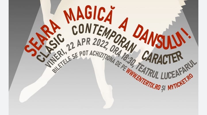 „Seara magică a dansului” la Teatrul Luceafărul Iaşi