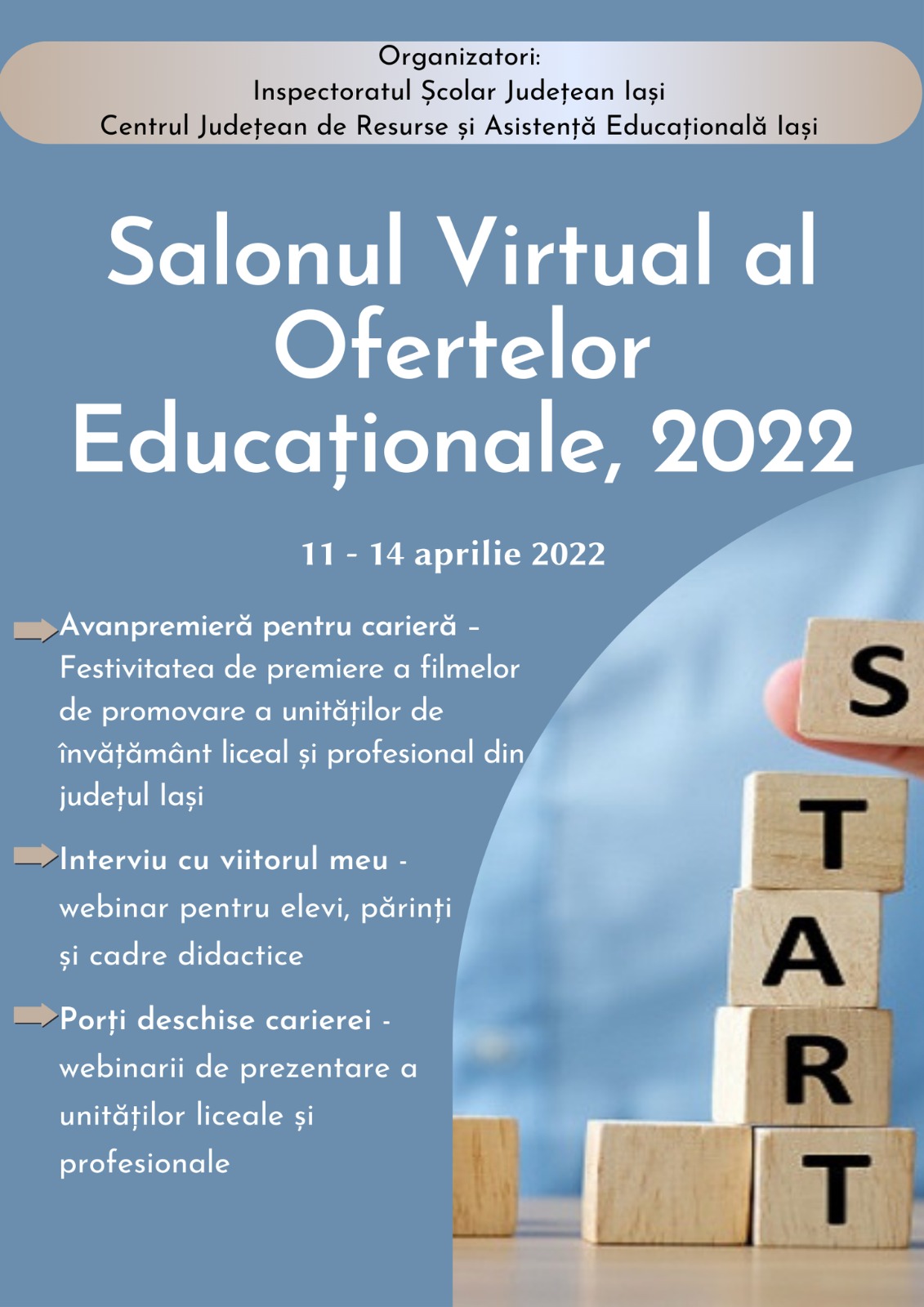 Salonul Virtual al Ofertelor Educaţionale – 2022 în jud. Iaşi