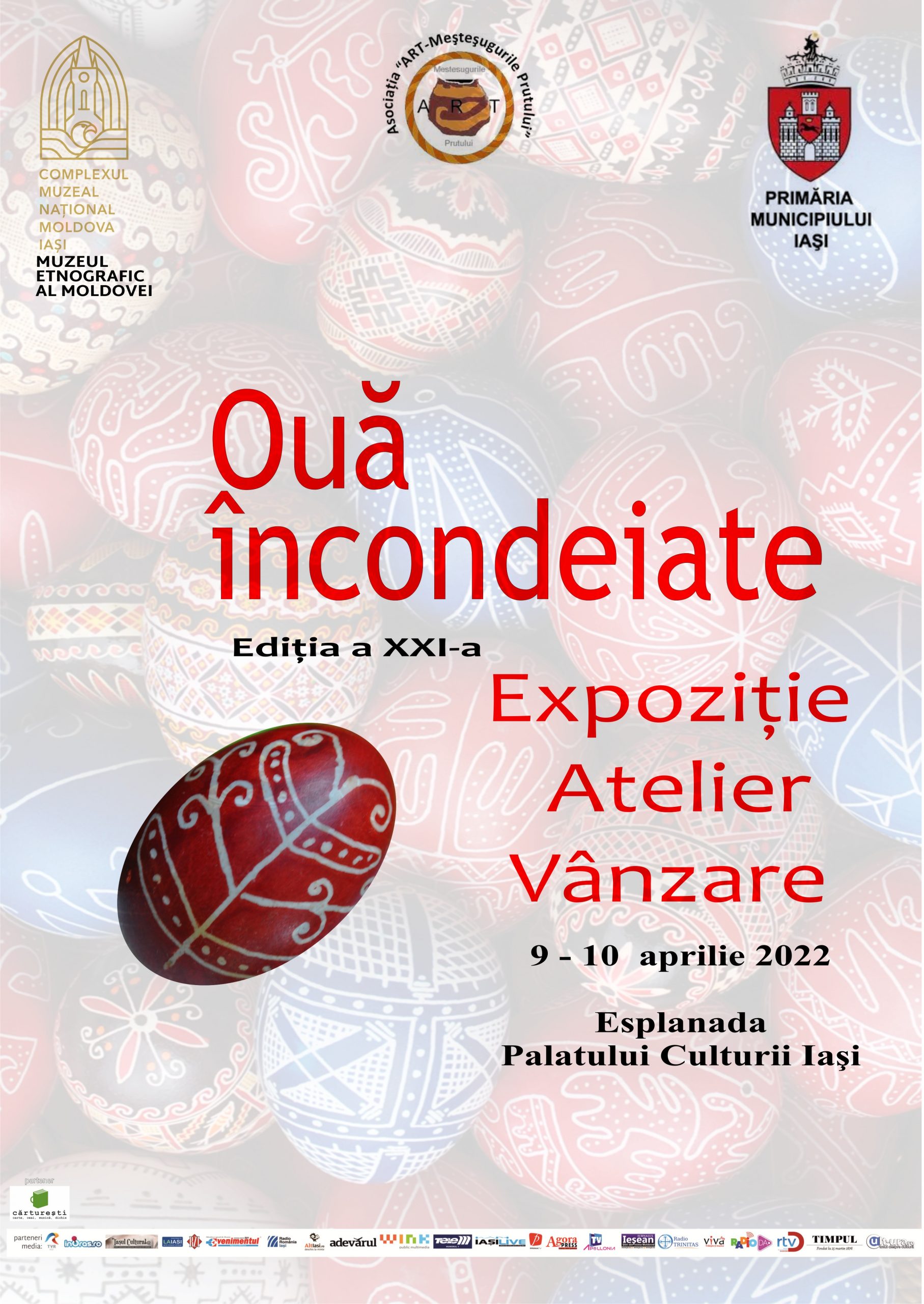 Manifestarea interactivă „Ouă încondeiate” – Ediţia a XXI-a, la Palatul Culturii