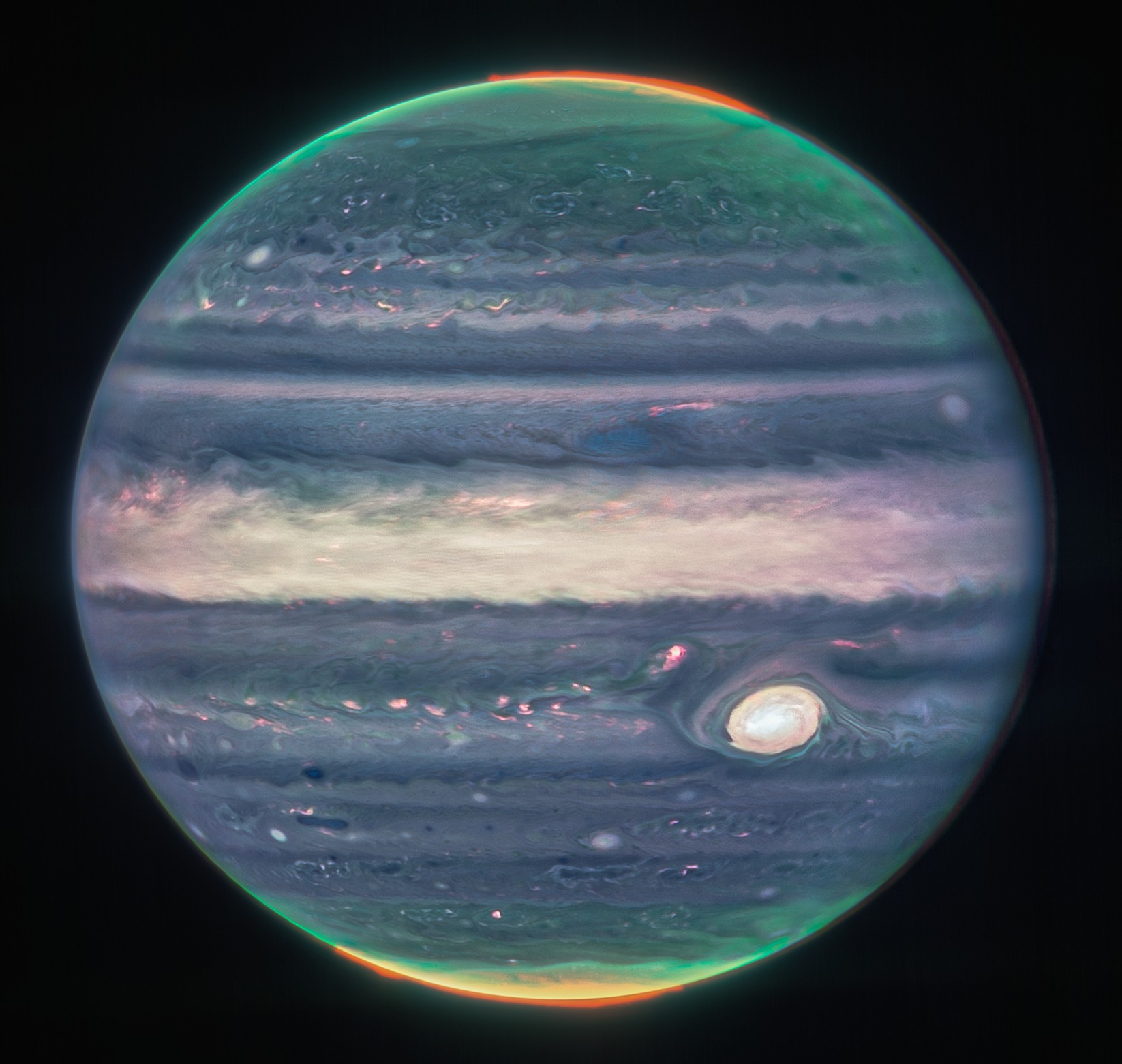 Imagini impresionante cu planeta Jupiter, obţinute de telescopul spaţial James Webb