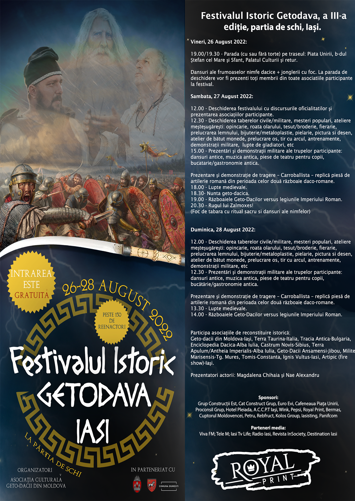 Festivalul Istoric GETODAVA, ediția a III-a, 26-28 august, Iași, pârtia de schi Sărărie