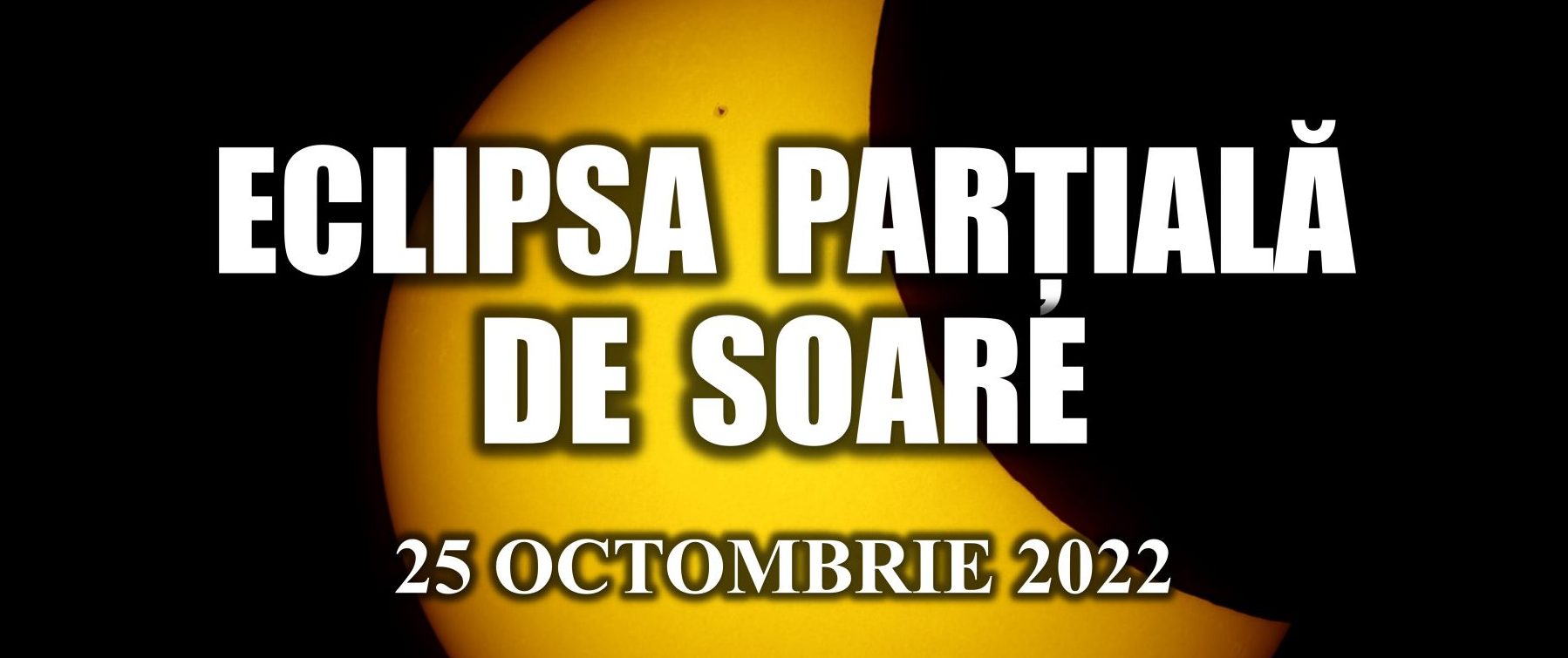 25 octombrie – Eclipsă parţială de Soare