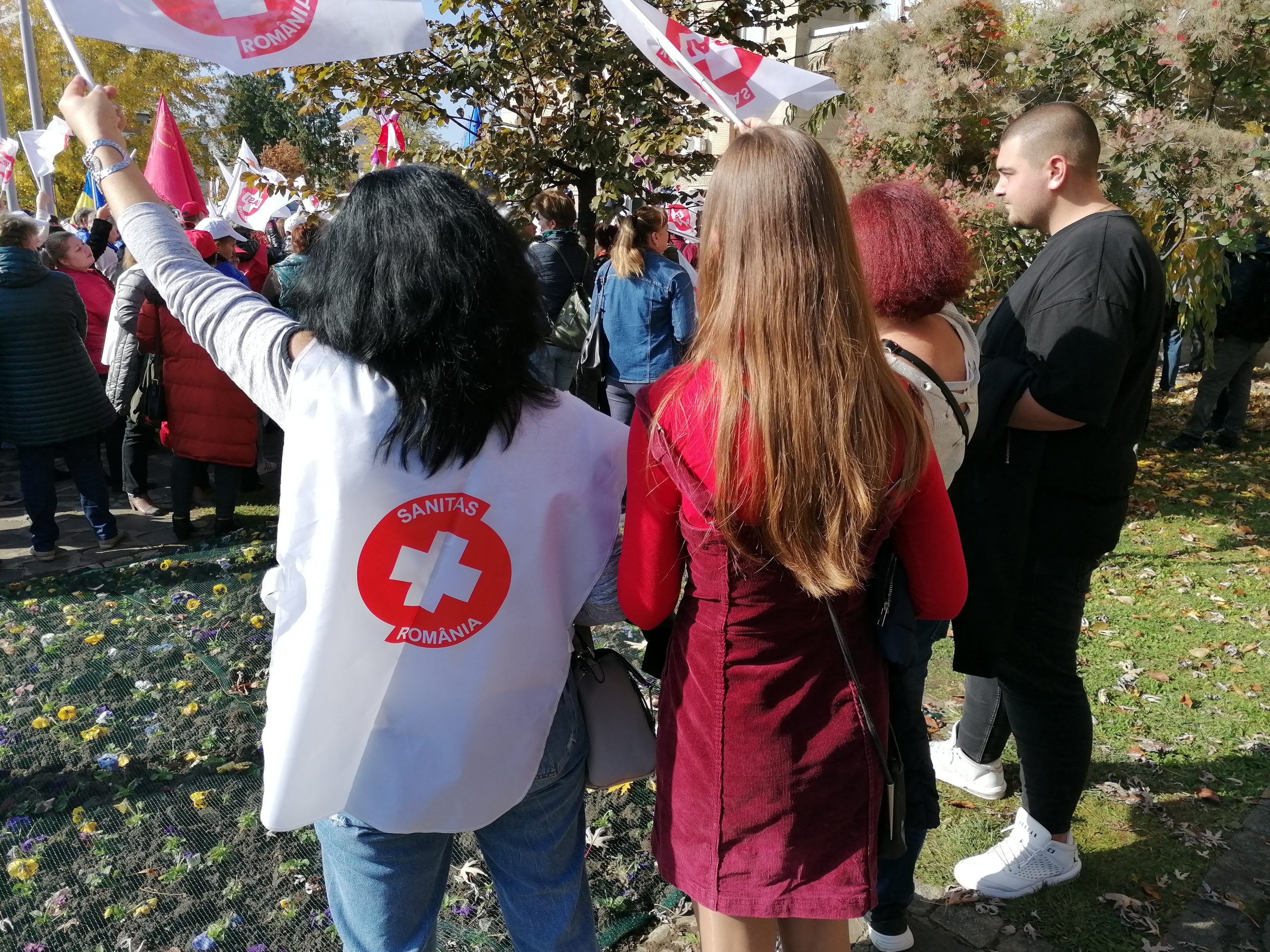 Protest SANITAS, astăzi, în faţa Ministerului Muncii şi Solidarităţii Sociale