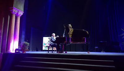 Pianistul Jonas Vitaud la Teatrul Bizantin, Ambasada României în Franța