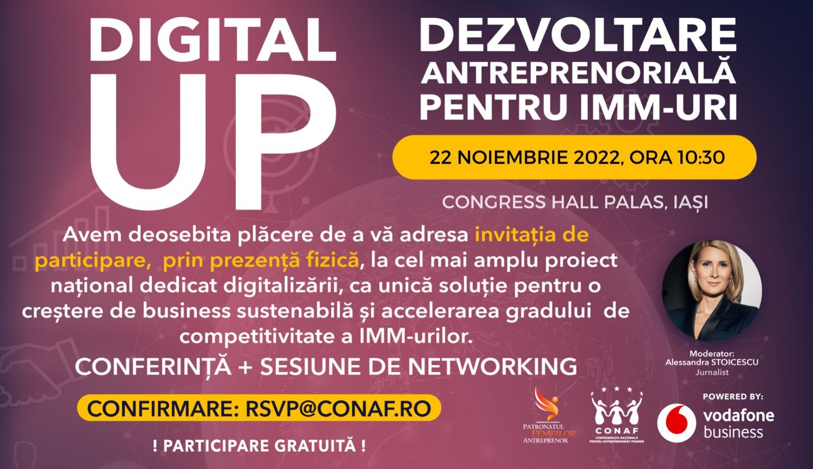 „Digital UP: Dezvoltare Antreprenorială pentru IMM-uri”. Bună Dimineața la Radio Iași