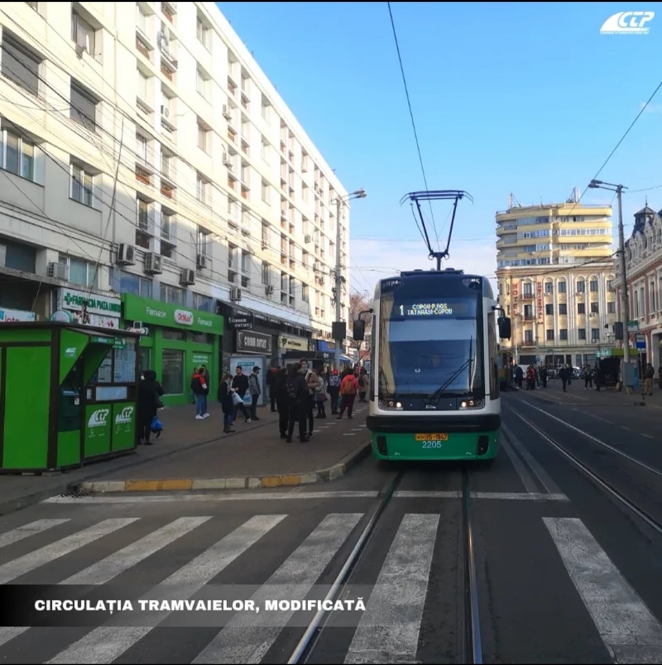 IAȘI: Manifestările de 1 Decembrie schimbă circulația unor mijloace de transport public