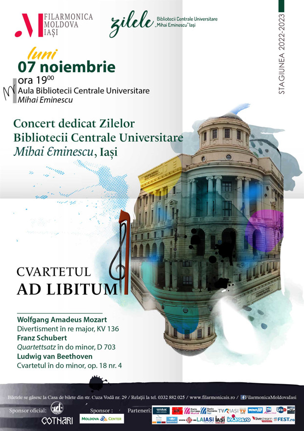 Filarmonica MOLDOVA din Iași vă invită pe 7 și 11 noiembrie la două concerte speciale!