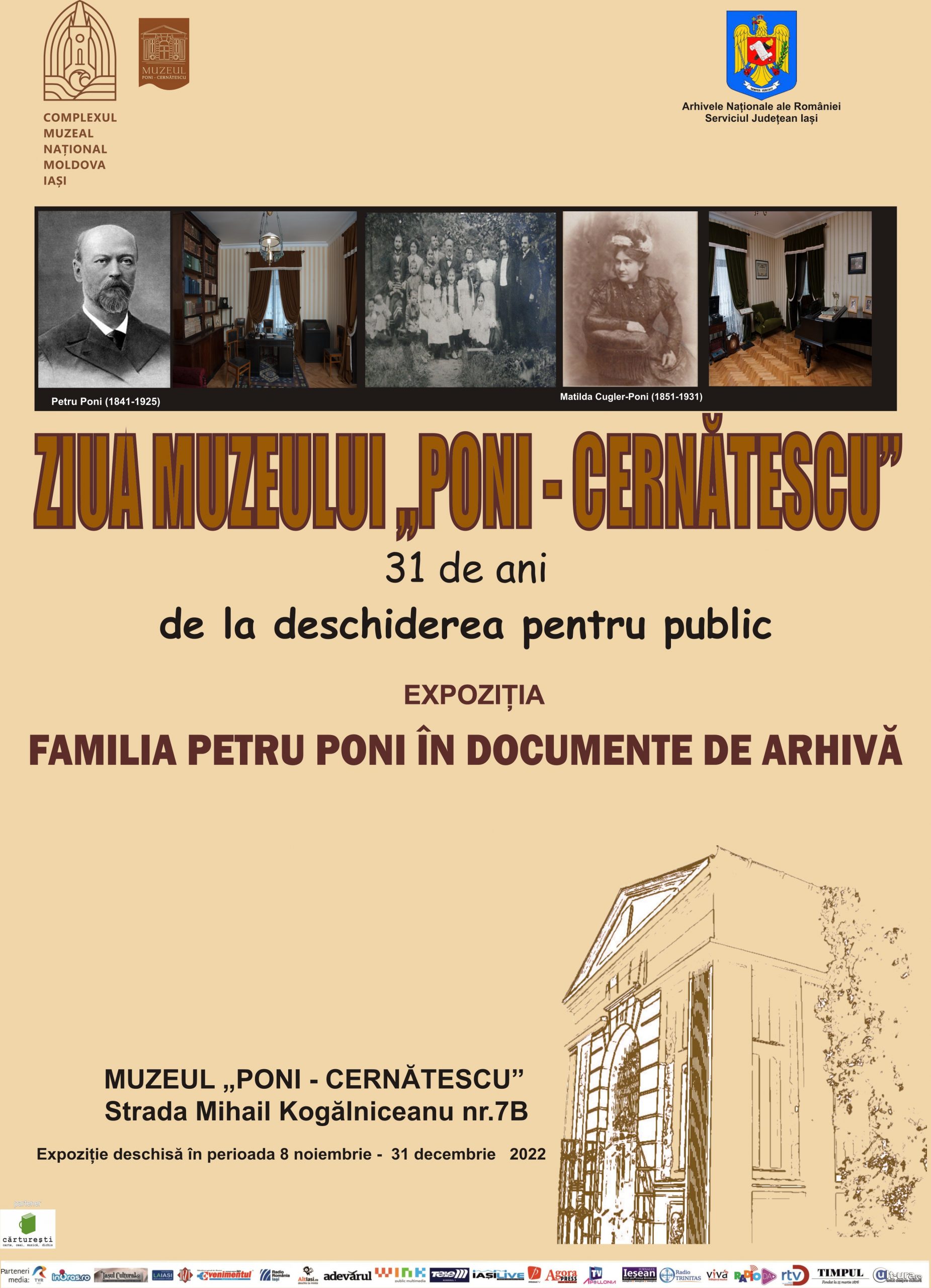 Expoziția „Familia Petru Poni în documente de arhivă”