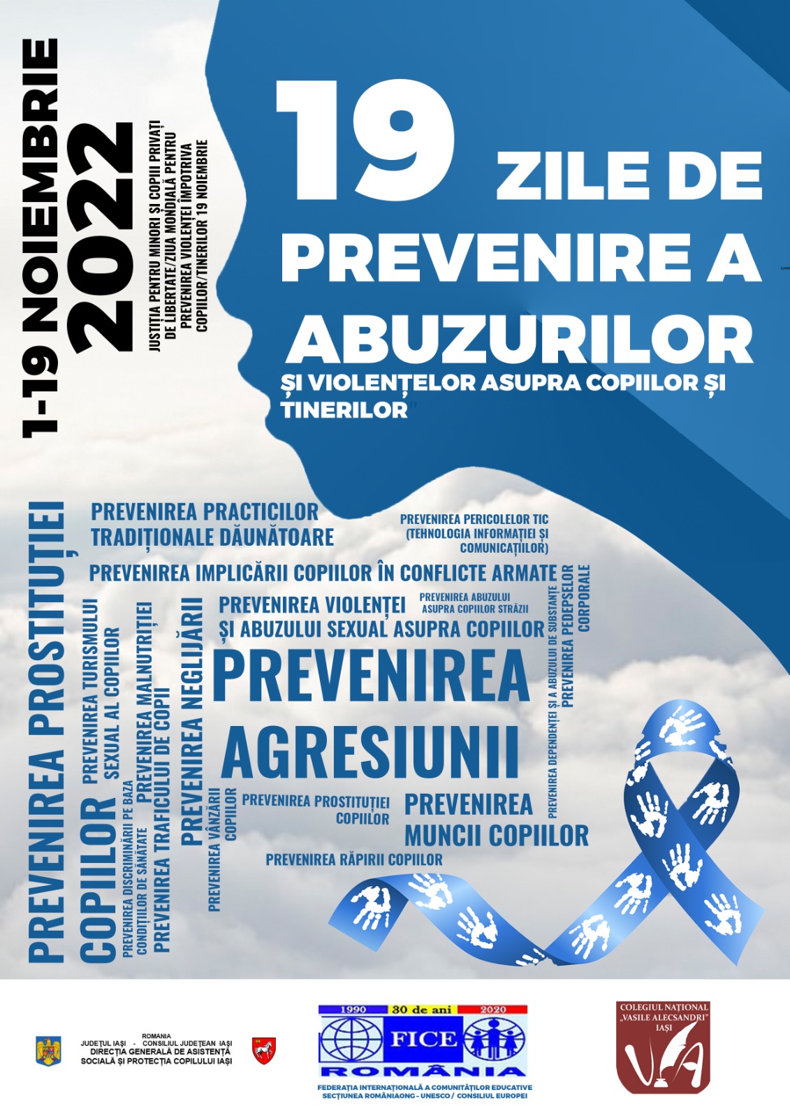 19 zile de activism impotriva prevenirii abuzului si violentei impotriva copiilor si tinerilor