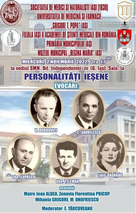 (AUDIO) Creatorii Școlii de Obstetrică și Ginecologie de la Iași au fost omagiați de elita medicală