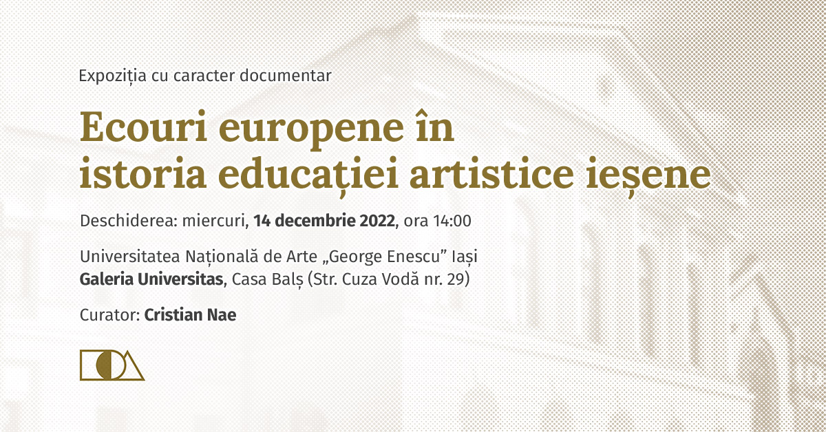 Ecouri europene în istoria educației artistice ieșene (expoziție documentară). Bună Dimineața la Radio Iași