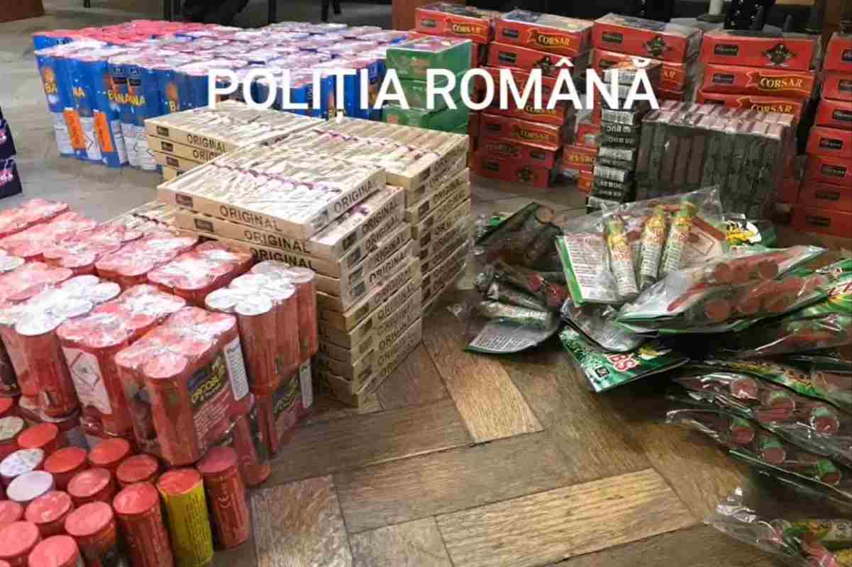 Peste 87 de tone de articole pirotehnice au fost confiscate de poliţişti în urma unor controale