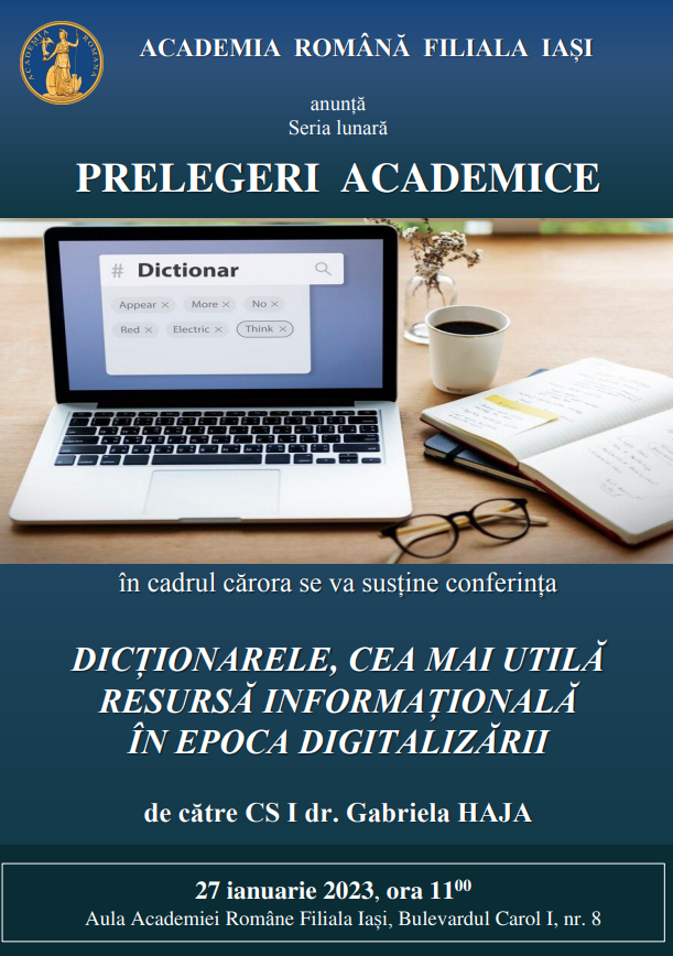 Academia Română – Filiala Iași reia seria lunară de conferinţe