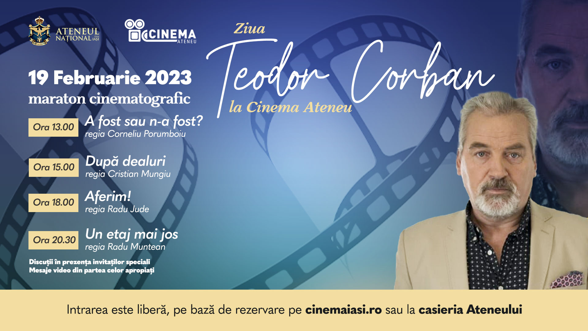 Ziua ”Teodor Corban” la Cinema Ateneu. Bună Dimineața la Radio Iași