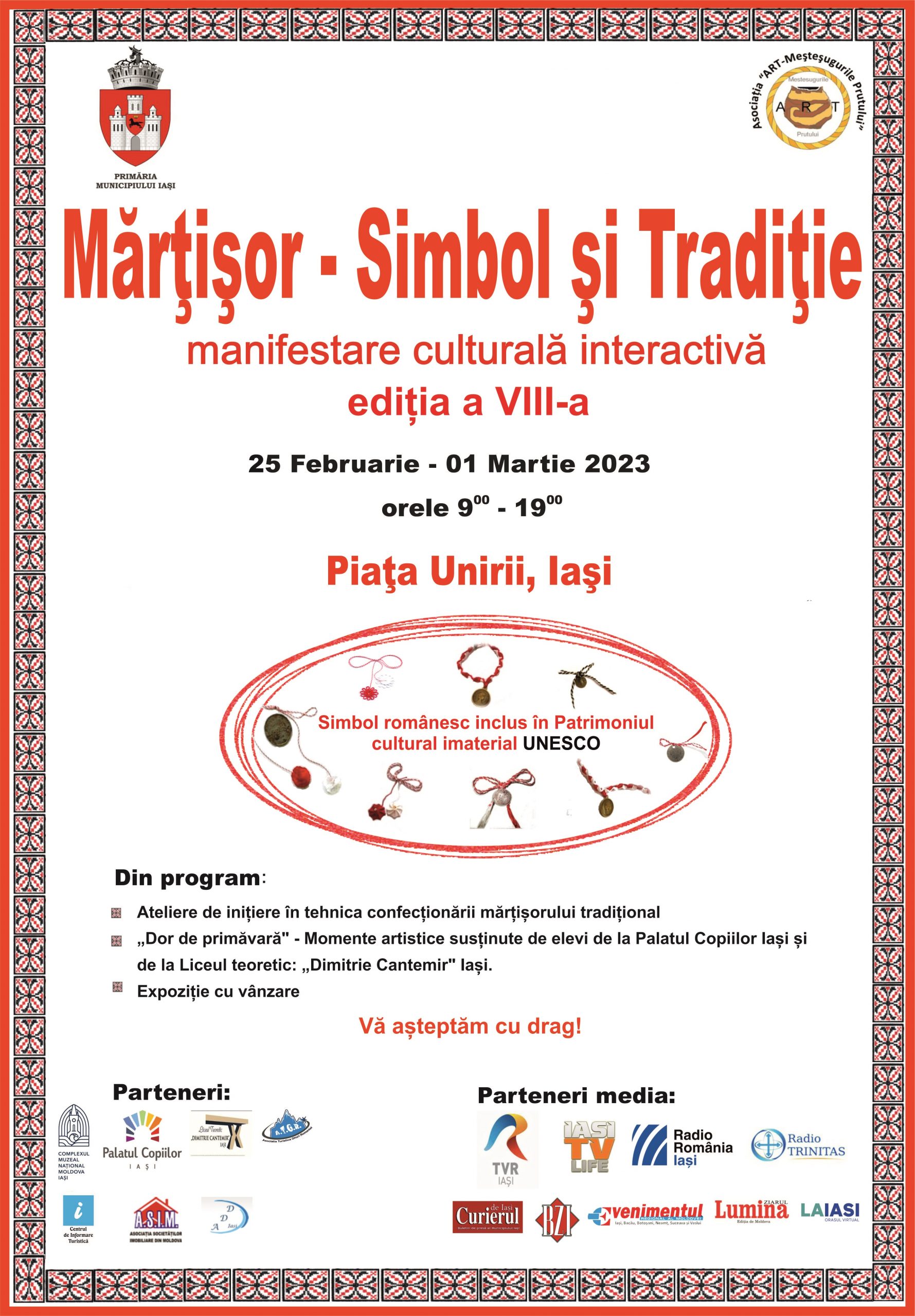 Manifestarea cultural-interactivă „Mărțișor – simbol și tradiție”, ediția a VIII-a, la Iași