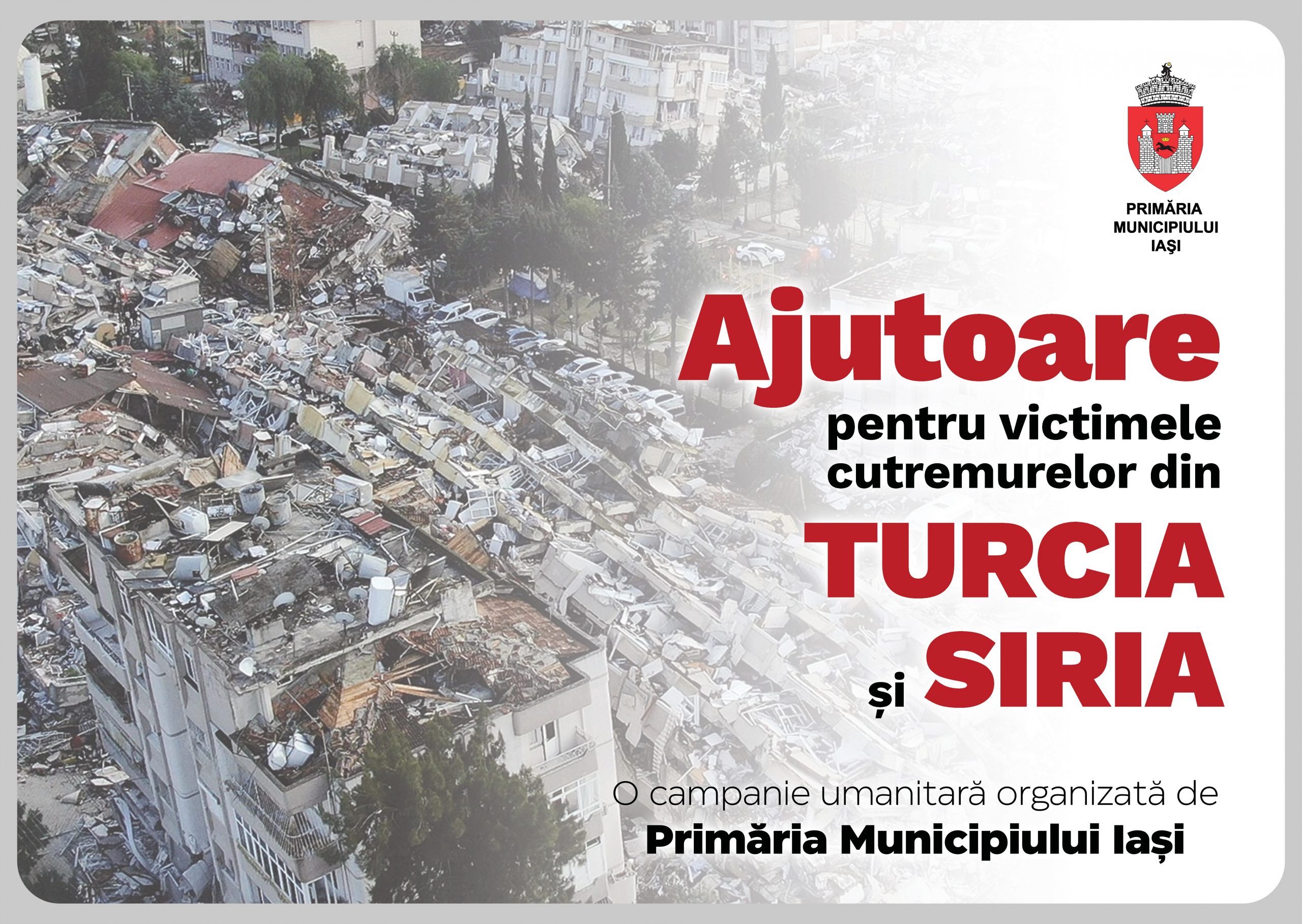 (AUDIO) Iași: Ajutoare pentru sinistrații din Turcia și Siria