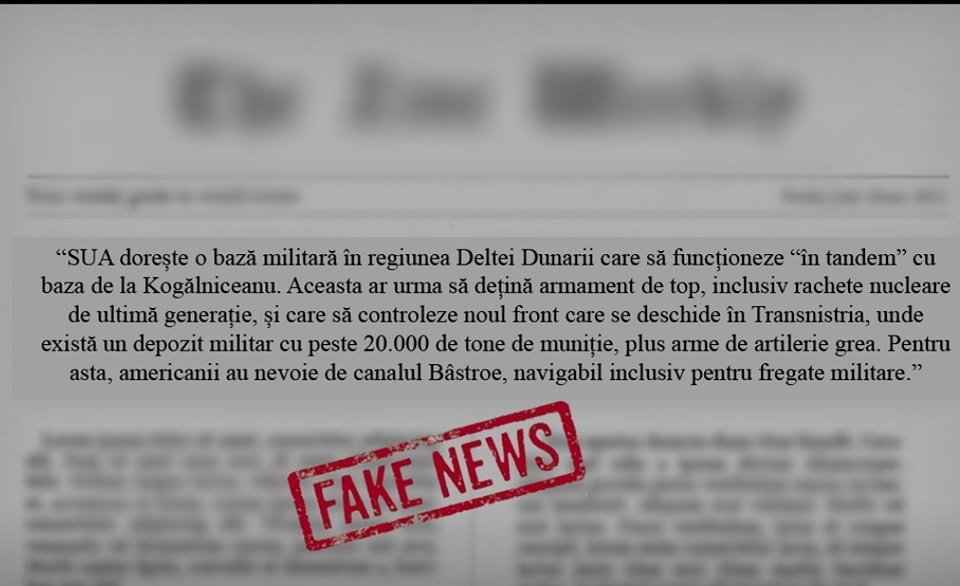 Știre falsă pe subiectul înființării unei baze militare SUA în Delta Dunării