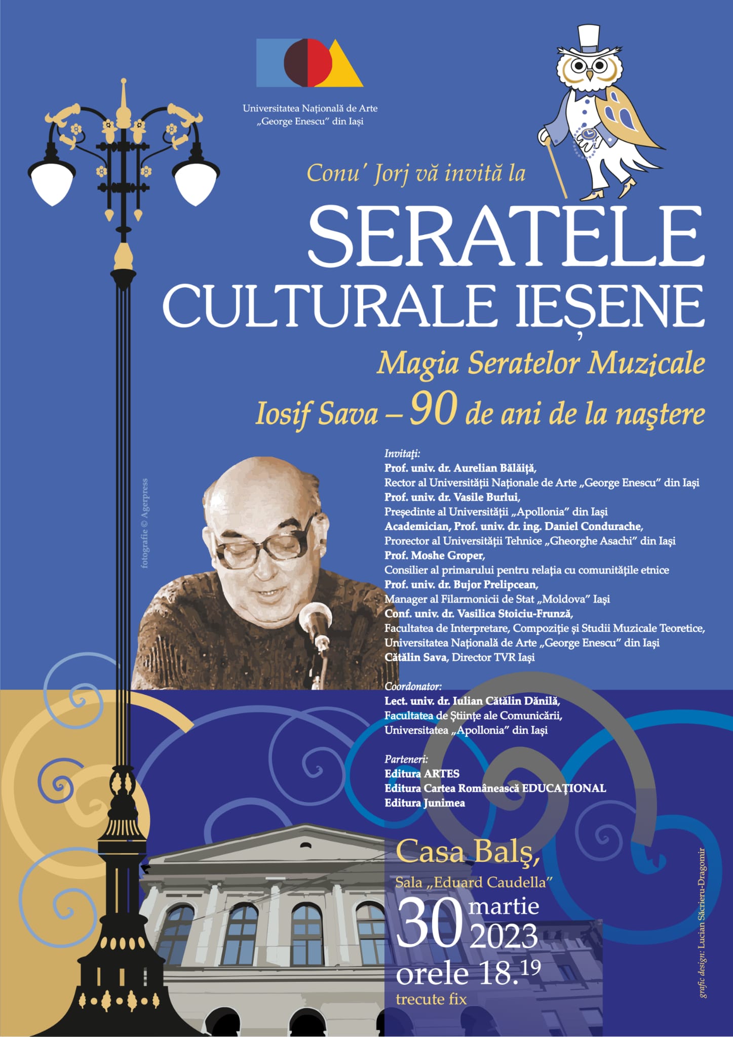 Seratele Culturale Ieșene: Magia Seratelor Muzicale. Iosif Sava – 90 de ani de la naștere