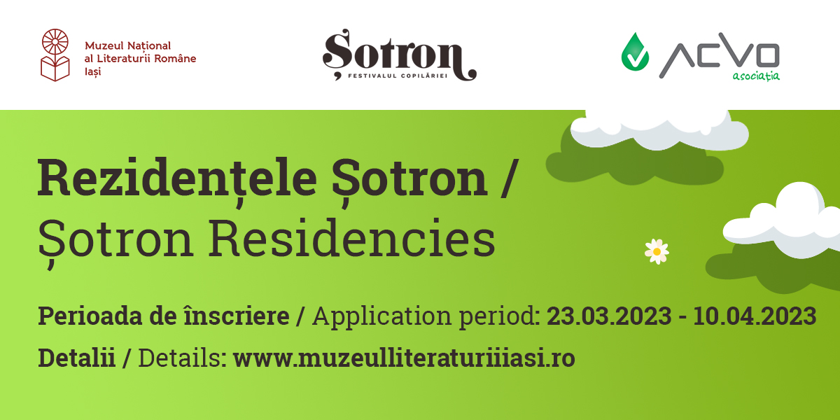 Rezidențele Șotron, ediția a II-a: 3 burse de creație pentru autori din România și Ucraina