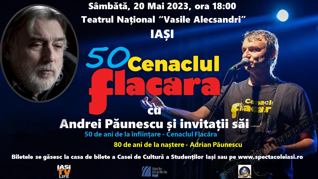 ANULAT – Concert aniversar ”50: Cenaclul Flacăra”. Bună Dimineața la Radio Iași