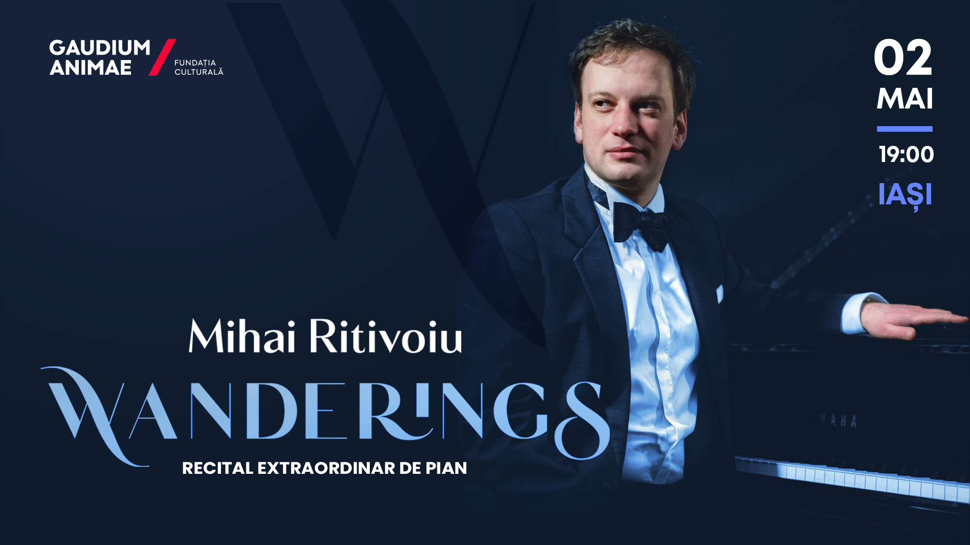 WANDERINGS – Recital extraordinar de pian Mihai Ritivoiu