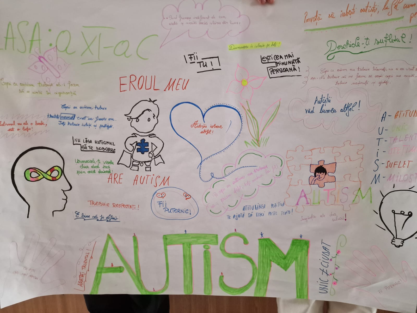 (Eveniment anulat) Flashmob la Liceul Economic de Turism: O inimă uriașă albastră, pentru copiii diagnosticați cu autism!